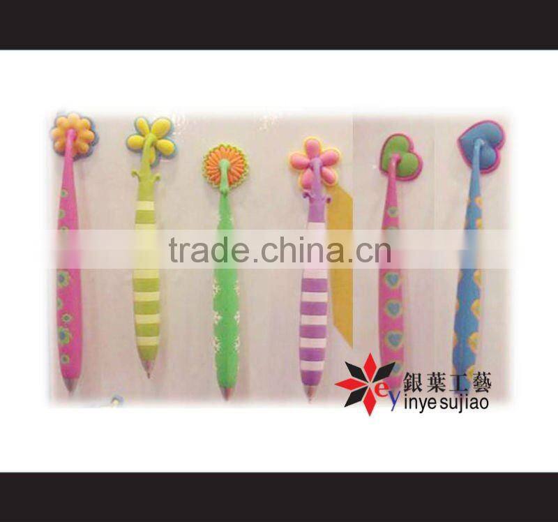 2011 flower design PVC Magnetic Pen for promotion