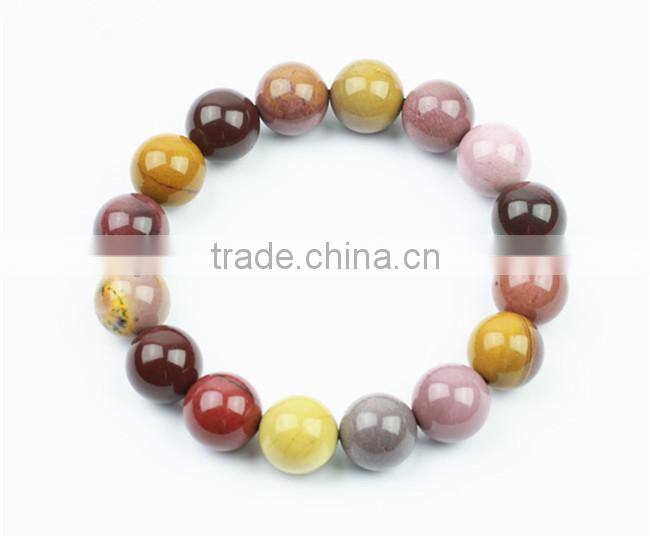 Wholesale 10mm colorful jasper round beads stretch bracelet