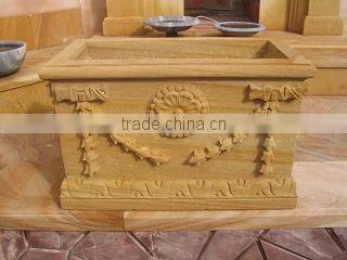 natural antique flowerpot stone flower pots ornamental