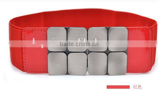 2016 wholesale fashion metal belt /women fashion belt /black