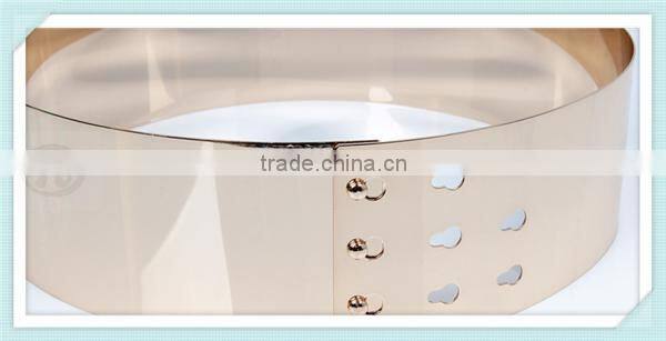 fashion Golden metal mirror belt for sexy lady