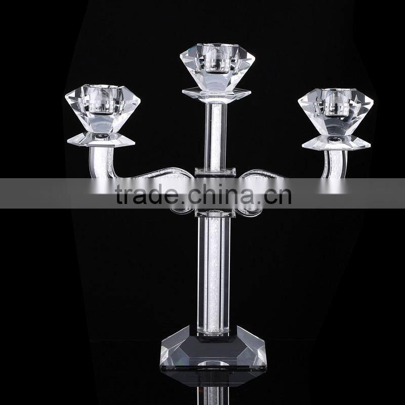 Pujiang high quality crystal tealight candle holders