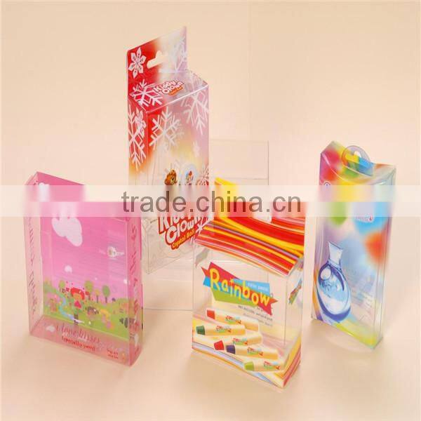 clear transparent printed PET box for cosmetic