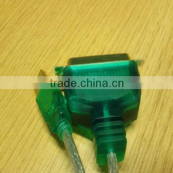 Factory supply USB 2.0 to 36 pin parallel printer cable usb to ieee1284 converter