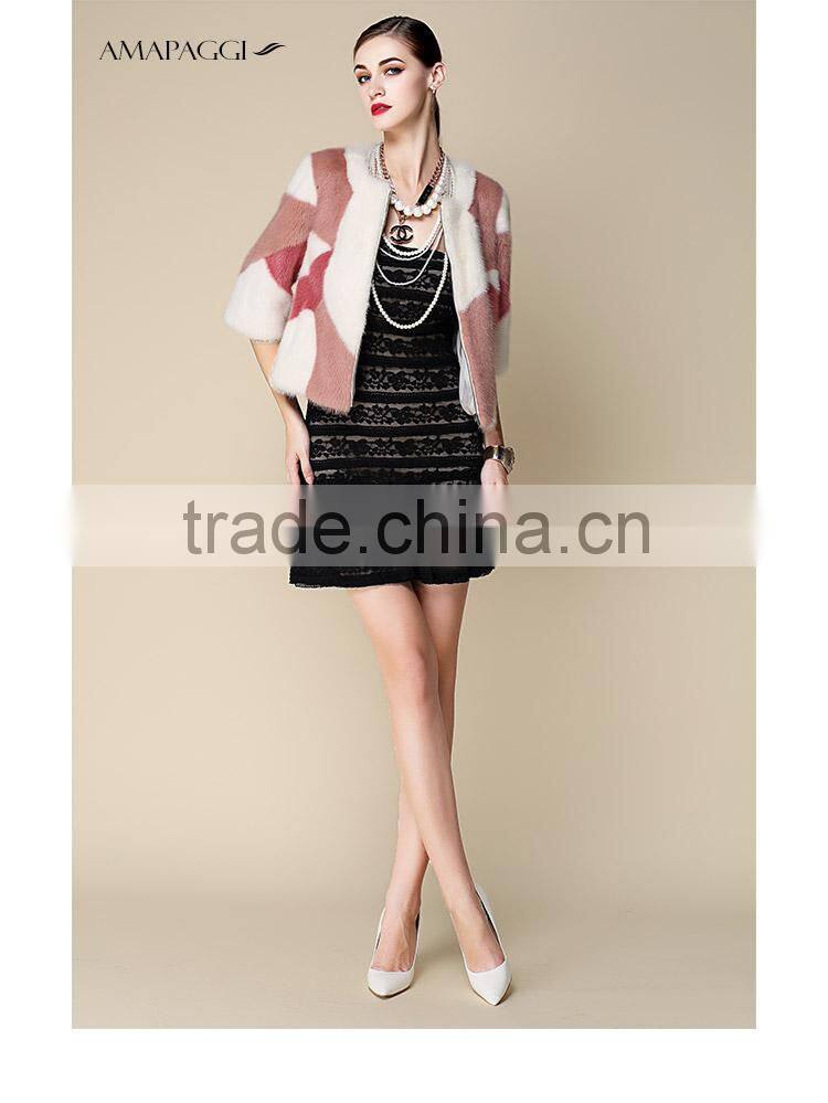 wholesale Factory manufacture classic mink fur jackets for womem