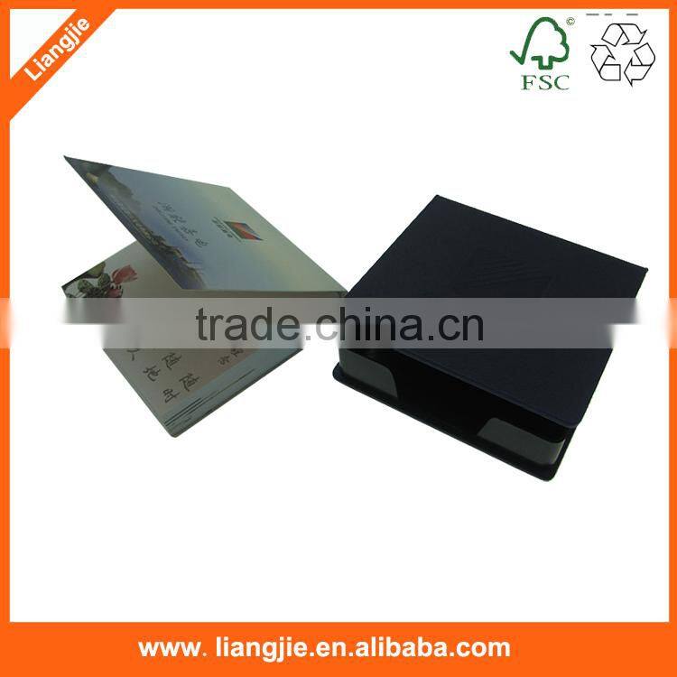 Creative office memo pad with PU leather case