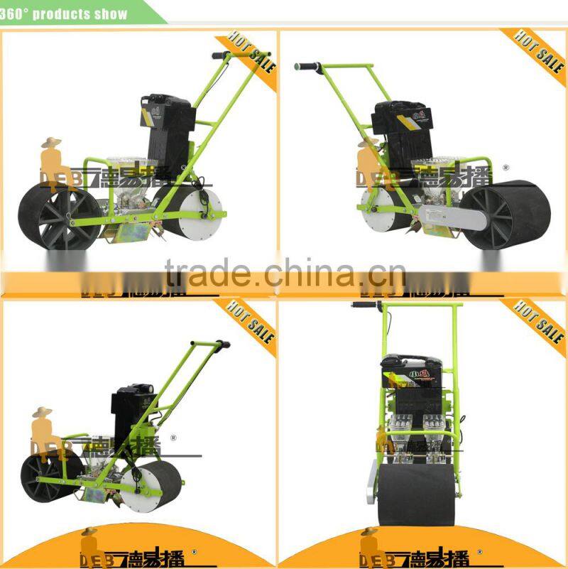 2 rows easy operated electric-driven vegetable planter for planting vegetable seeds