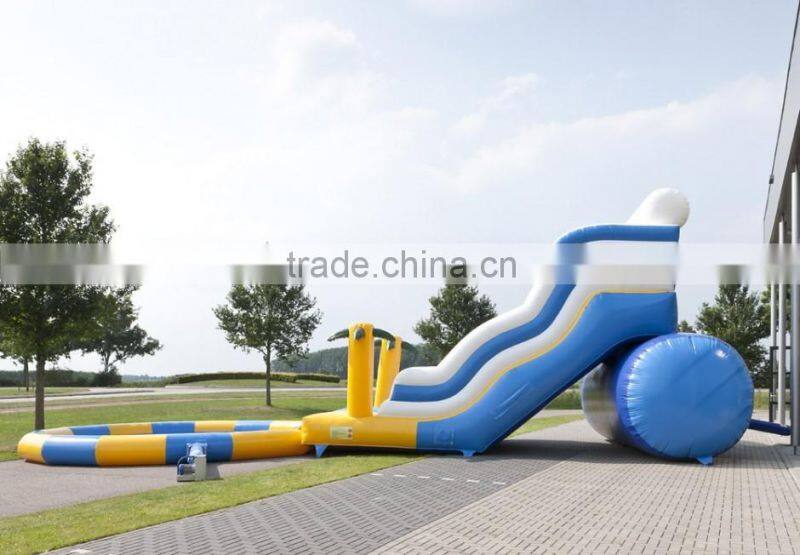 inflatable water slide with pool for girls and boys fun