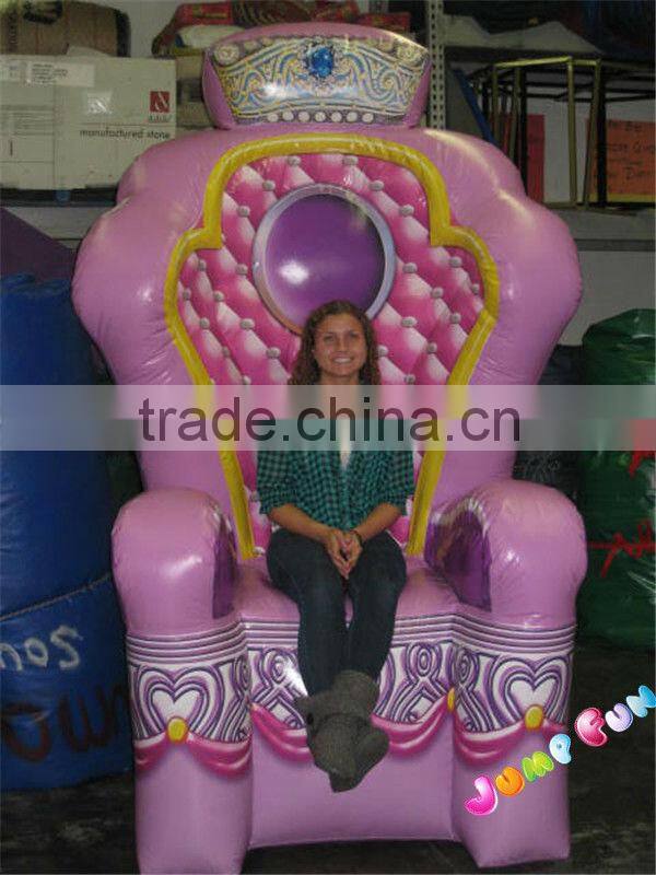 Best quality Inflatable Party Chair with PVC tarpaulin drawstring