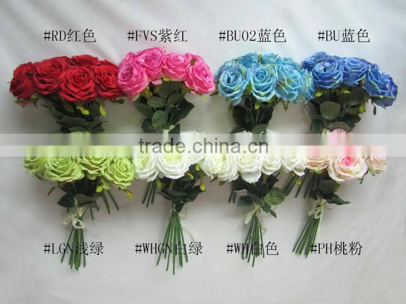 artificial rose bunch*8head YL684