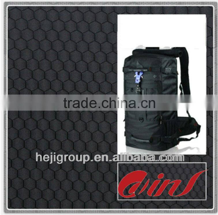 130D FDY 100% polyester hexagonal diamond oxford fabric bag with PU coated