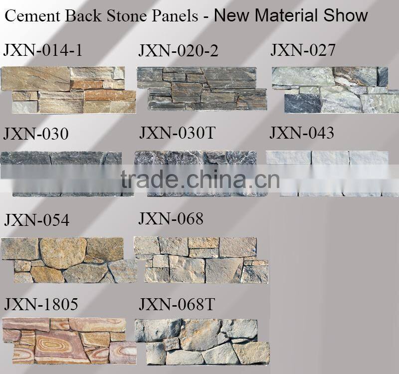 Outdoor decorative natural green quartzite stone panels