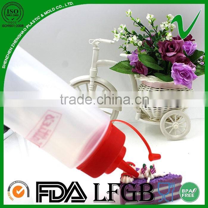 700ml LDPE empty plastic type ketchup squeeze bottle with food grade