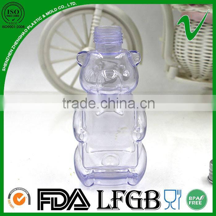 refillable Free sample PVC plastic empty bottle with metal lid