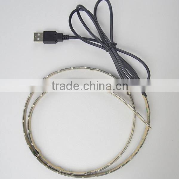 usb powered led strip DC5v 3528 led strip light with black pcb