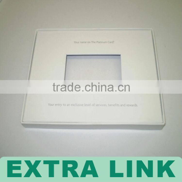 Custom Logo Printed Decorative paper box with clear plastic cover