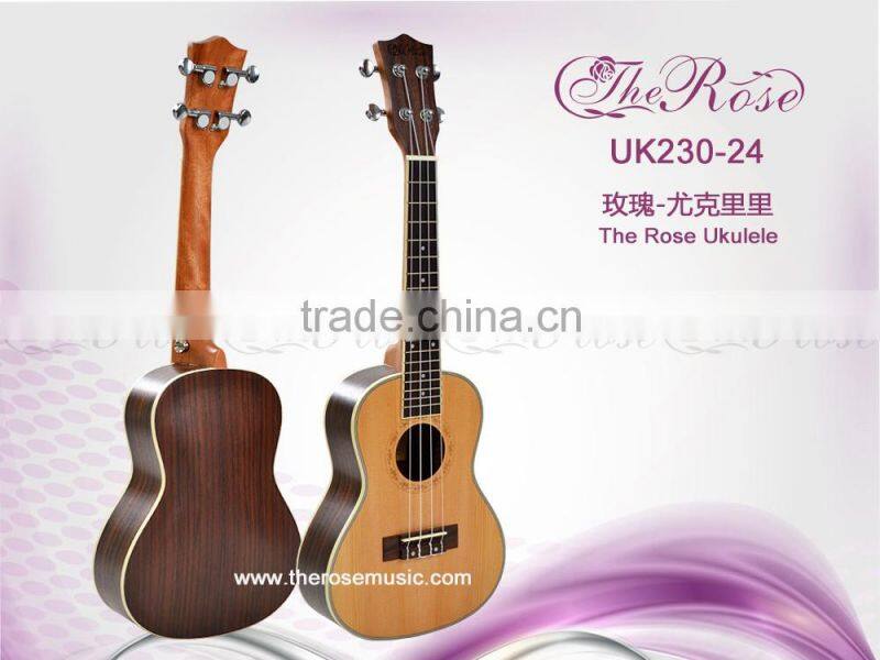 24 " spruce+rosewood ukulele of high quality(UK230-24)
