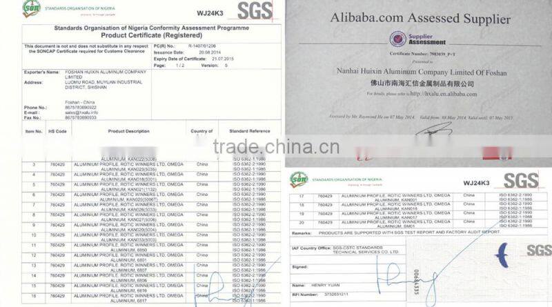 experience manufacturer aluminum profile extrusion 6063 series T5