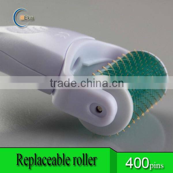 Derma rolling system for body with 400 gold micro needles