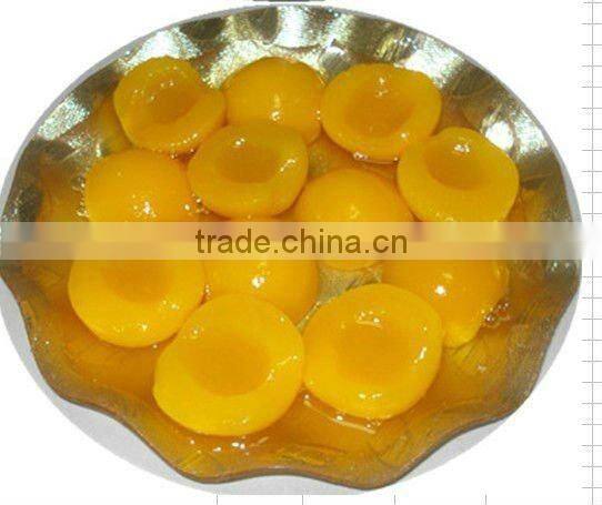 canned yellow peach halves in syrup