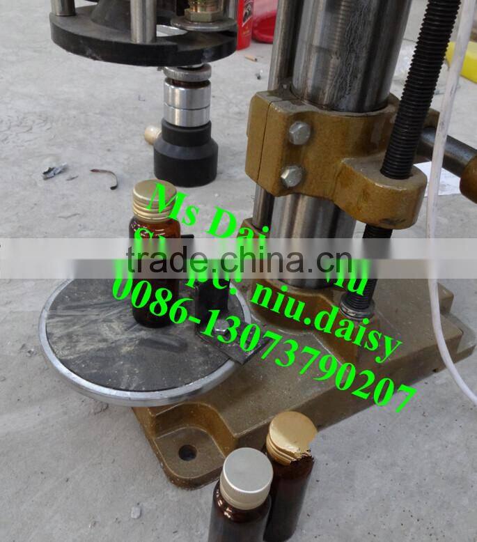 semi-automatic bottle capping machine/beverage bottle sealing machine/can bottle capping machine