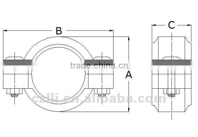 duoling FRP ball joint couplings ss316 pipe