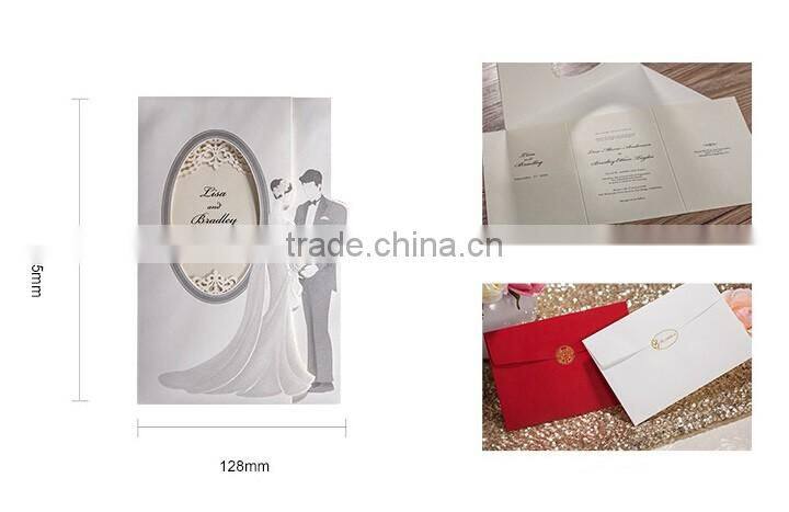 Bride and groom design wedding card
