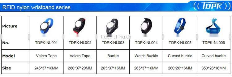 Rfid nylon rope wristband supplier for sale
