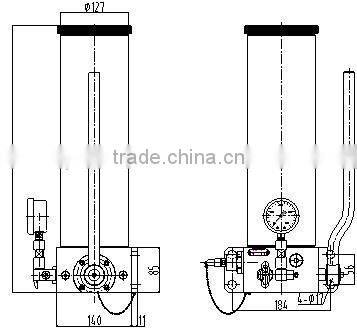 3.5L hand grease pump for fabric loom