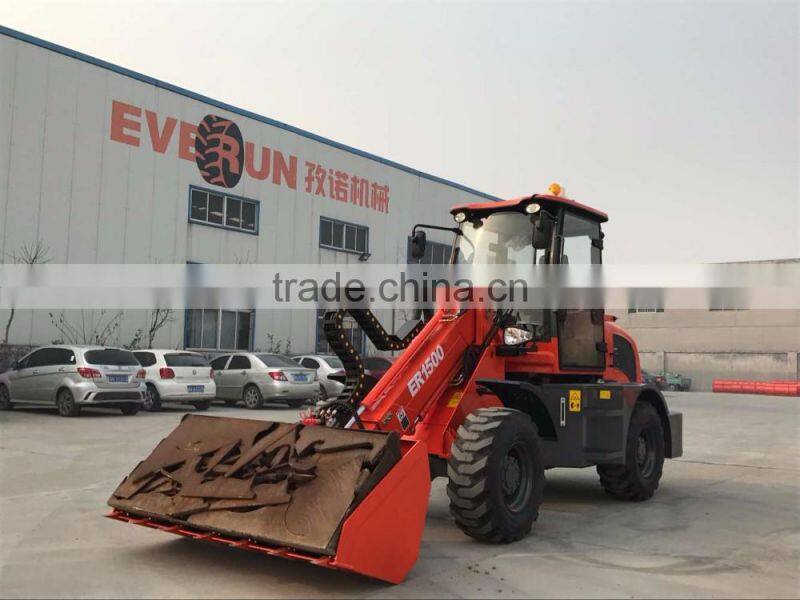 Telescopic 1.5 Ton Boom Loader with Pallet Fork