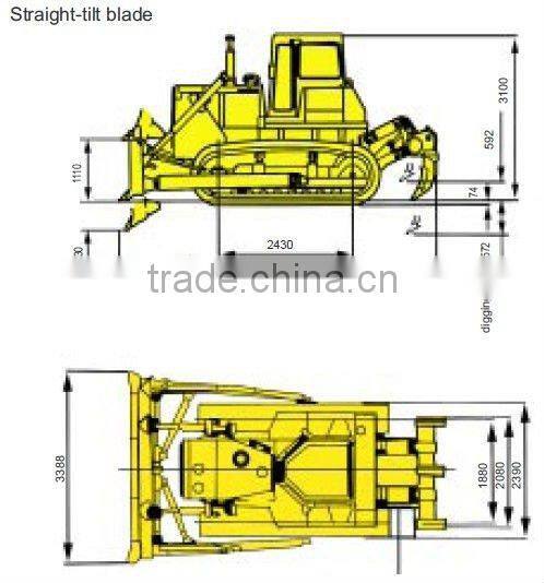 Shantui SD16 bulldozer Steyr engine three teeth ripper