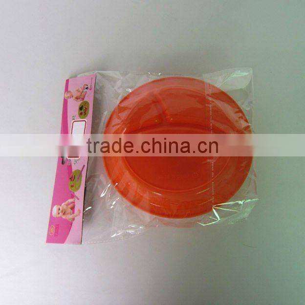 4 pcs orange dinnerware plastic picnic set