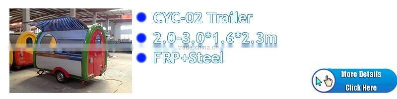 Caravan Trailer Fast Food Kiosk Used Vending Mobile Tricycle