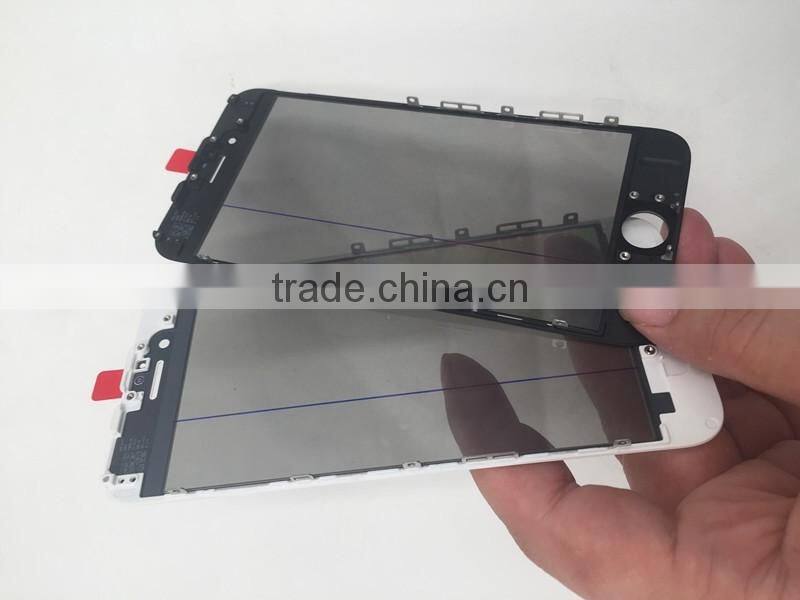 glass assembly 4 in 1 for iphone 6 glass frame oca polarizer for iphone refurbish