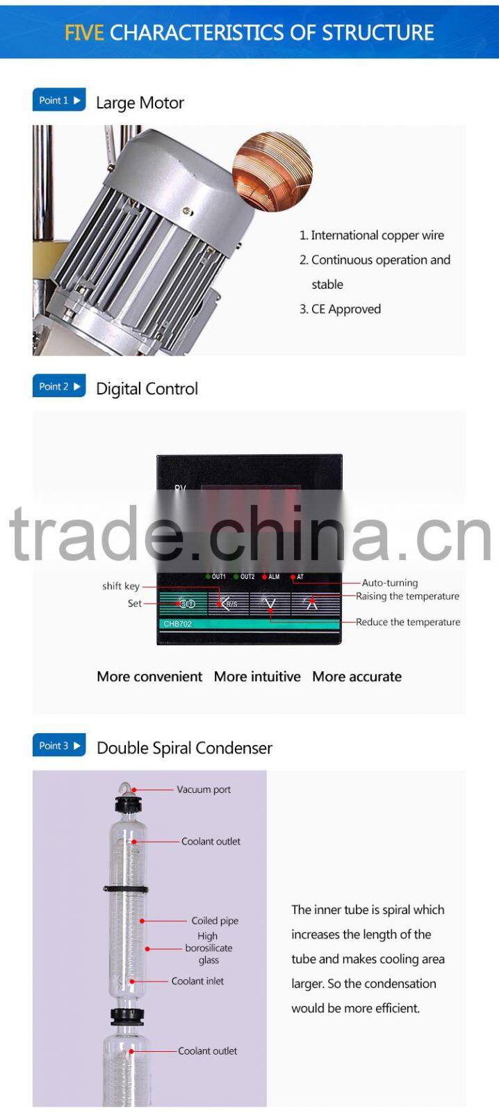 High Effecient Vacuum Glass Distillation System