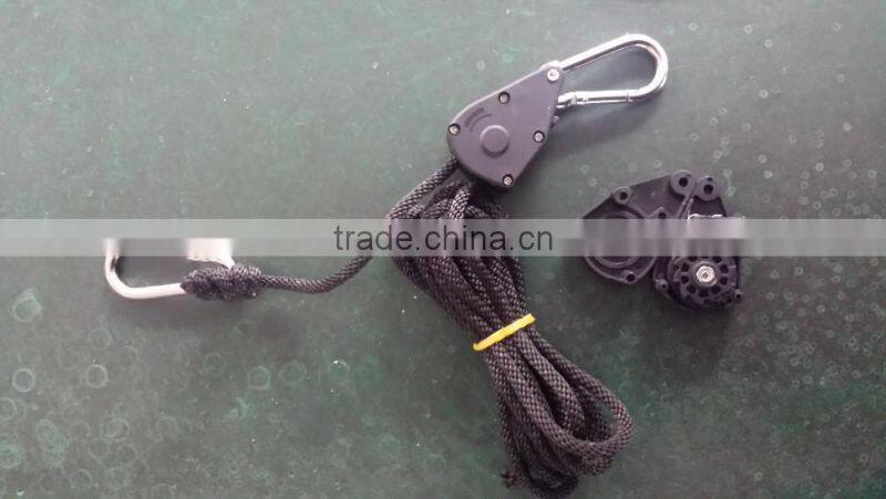 Hanger for Hydroponics Lighting Reflector/1/8 inch Rope Ratchet/Pulley system hangers