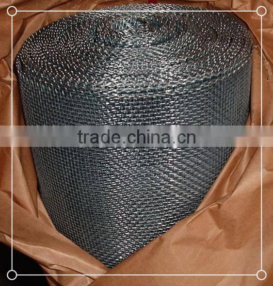 Hot dipped galvanized after welding 25m roll length square hole woven mesh Crimped Wire