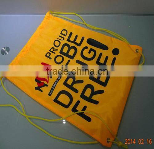 Wholesale polyester Drawstring Shopping Bags