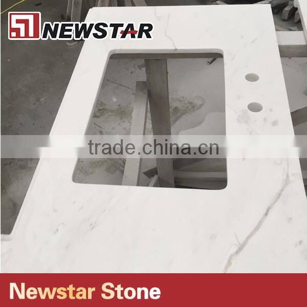 Good Polished Snow White Marble White Stone For Marble Countertop