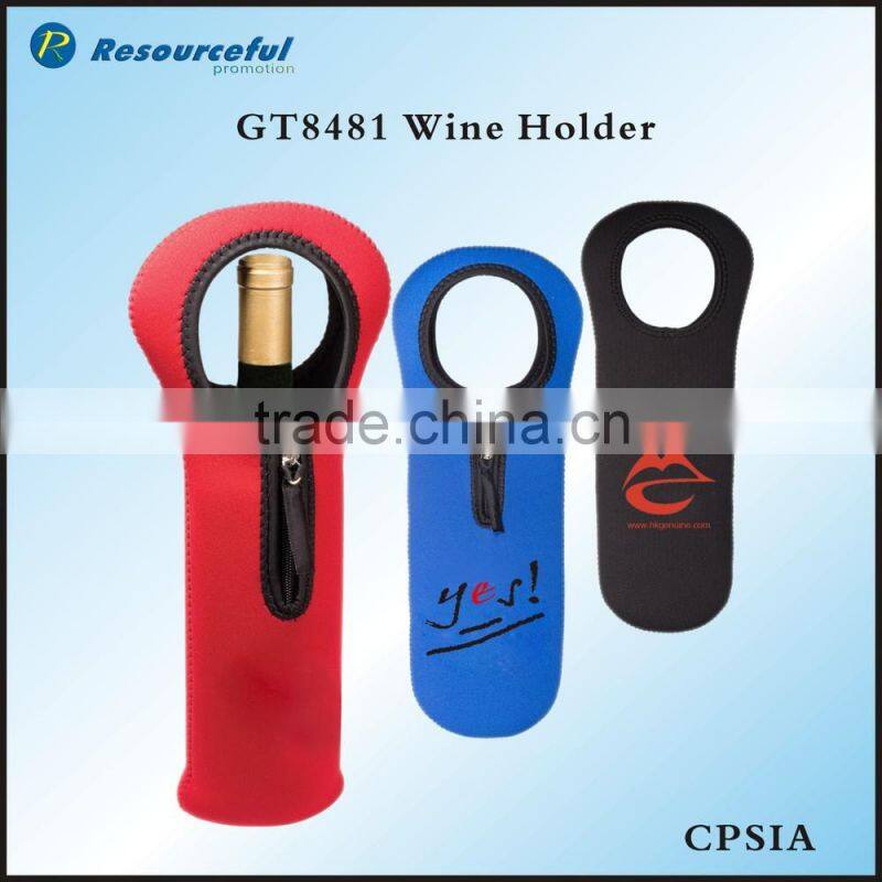 Portable Neoprene Wine Bottle Bag/Holder
