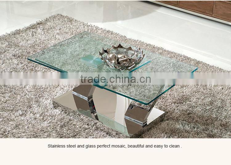 C142 Modern design tempered glass hot sale Coffee table