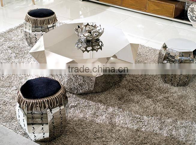 Cheap coffee table round stell stools -B506