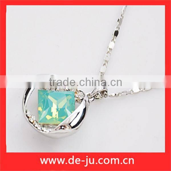 Magnetic Charm Crystal Pendant Necklace