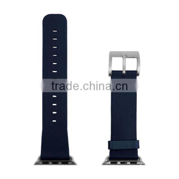 Quality Guaranteed Make To Order Imported Leather Fake Leather Watch Strap For Apple Watch Band