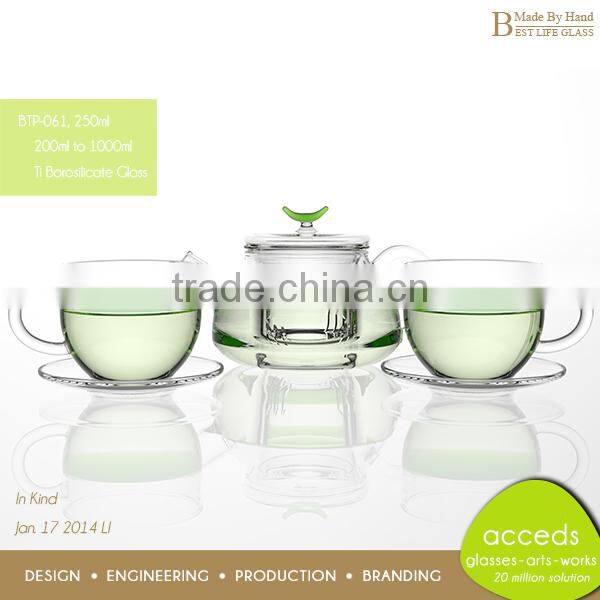 Creative Microwave Pyrex Glass Heat Resistant Tea Pot Set Arabic