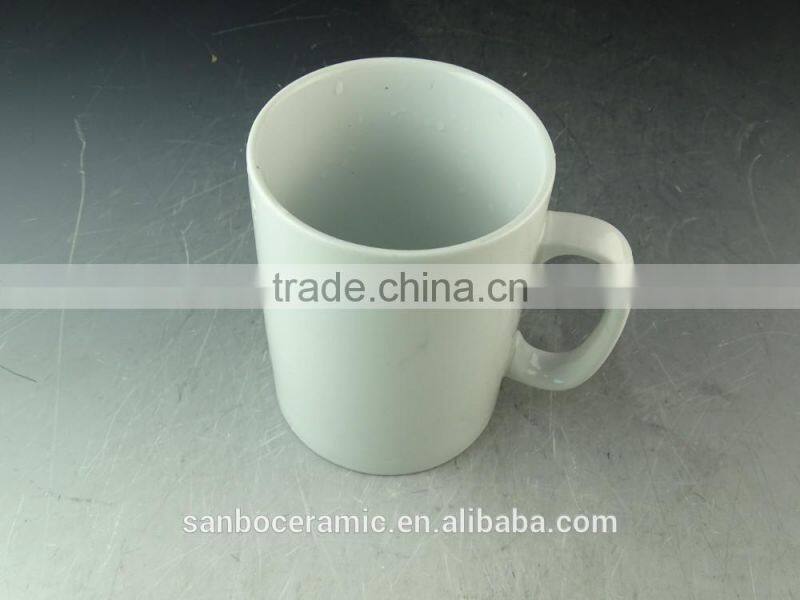 Stock Hot sale Cheap Ceramic white promotional mug for Espresso promotional mug porcelain coffee mug