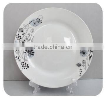 Wholesale ceramic white dinner plate Stocked restaurant&hotel Cheap Plain Plate Bulk White Ceramic Dinner Plates