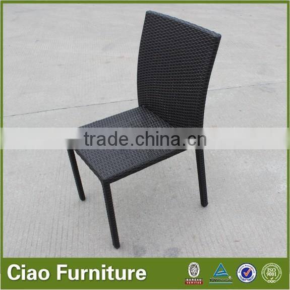 garden Stackable rattan chair for lunch dining chair