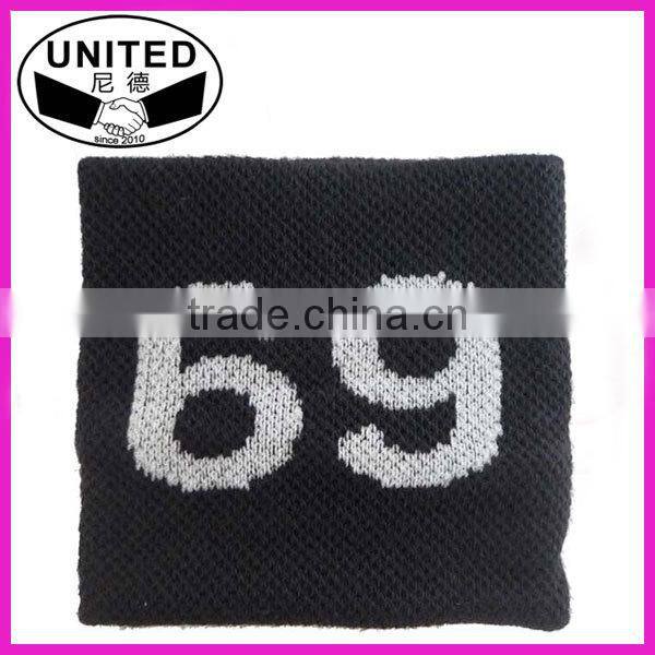 cheap wrist sweatband with numbers