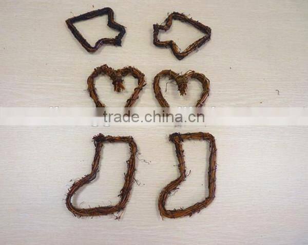 RH-YF26 Christmas decoration weaving natural rattan hanging wreath
